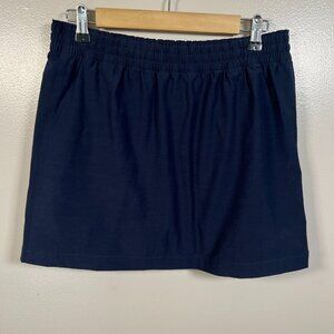 Faherty All Day Skort Skirt Size Small Navy Blue Athletic Tennis Active
